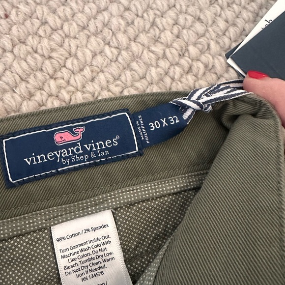 Vineyard Vines Khaki Classic Fit Trousers - Picture 3 of 5